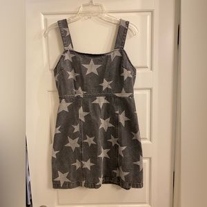 Boutique jean dress with stars